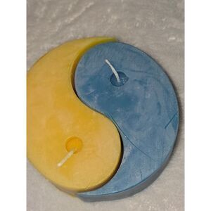 YUI BROOKLYN Yin Yang unsented Candle Set Natural Soy Beeswax Hand Poured Decor‎